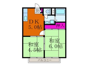 サンシテｨ別府の物件間取画像